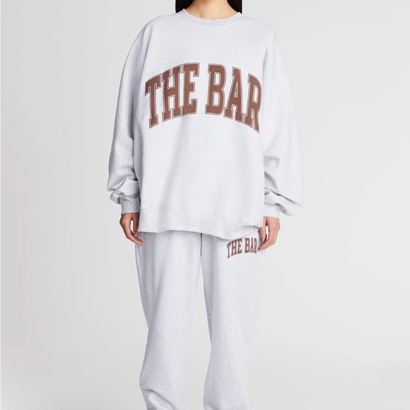 The Bar Gray Sweatshirt with Brown Logo - Picture 2 of 8